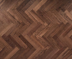 Deco American Black Walnut herringbone wood floors