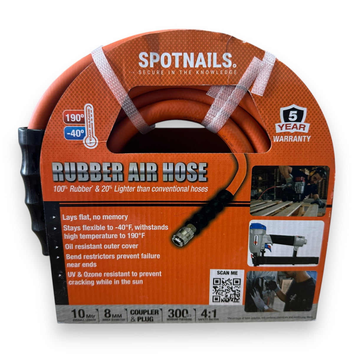 Hose & Couplings Complete for Spotnails SFC240 Compressor  (10m)