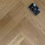 Staki BP Lacquered Herringbone Rustic Oak (0.80sqm pack) - Wiltshire Wood Flooring Supplies