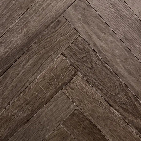 Staki Ebony Herringbone Rustic Oak LED Oil (0.80sqm pack) - Wiltshire Wood Flooring Supplies