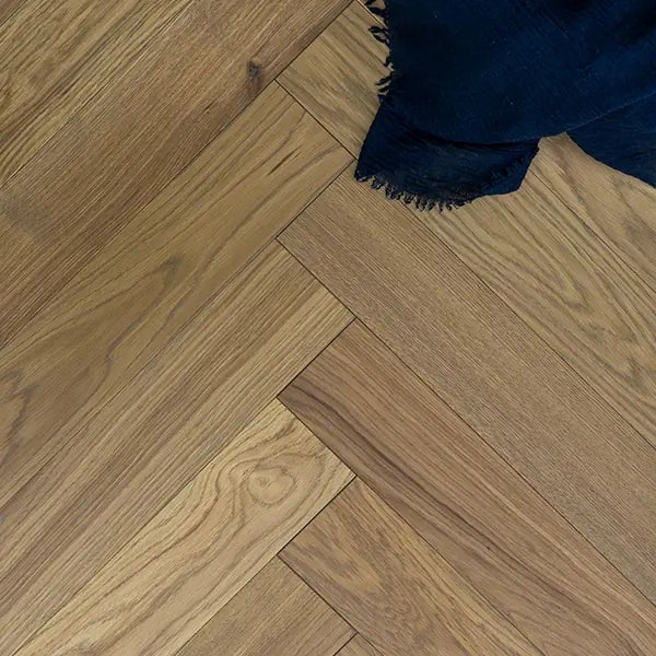 Staki Ely Herringbone Rustic Oak LED Oil (0.80sqm pack) - Wiltshire Wood Flooring Supplies