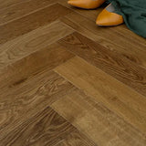 Staki Smoked Herringbone Rustic Oak LED Oil (0.80sqm pack) - Wiltshire Wood Flooring Supplies