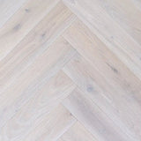 Staki White Brushed Herringbone Rustic Oak LED Oil (0.80sqm pack) - Wiltshire Wood Flooring Supplies