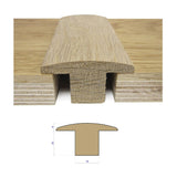 T - Section - Solid Oak Thresholds - Wiltshire Wood Flooring Supplies