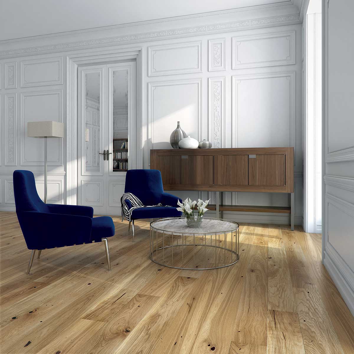 AL101 Brushed & Lacquered Oak (Price Per Pack) - Wiltshire Wood Flooring Supplies