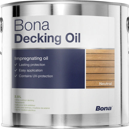 Bona Decking Oil Neutral 2.5L - Wiltshire Wood Flooring Supplies