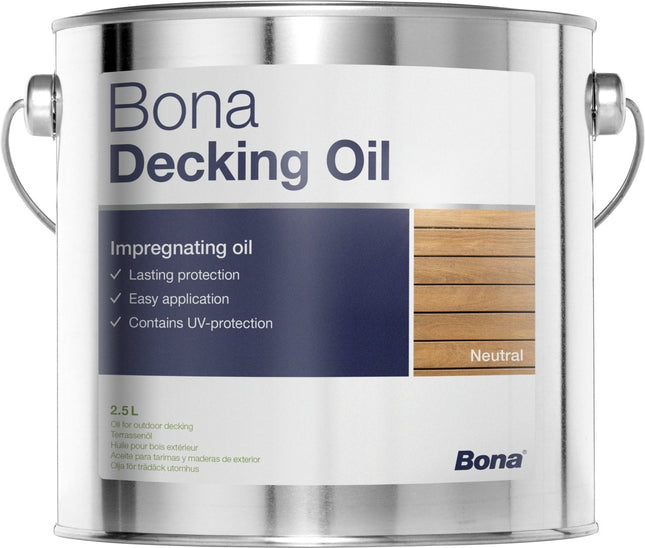 Bona Decking Oil Neutral 2.5L - Wiltshire Wood Flooring Supplies