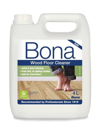 Bona Wood Floor Cleaner 4L - Designed for Lacquered/Varnished Floors - Wiltshire Wood Flooring Supplies