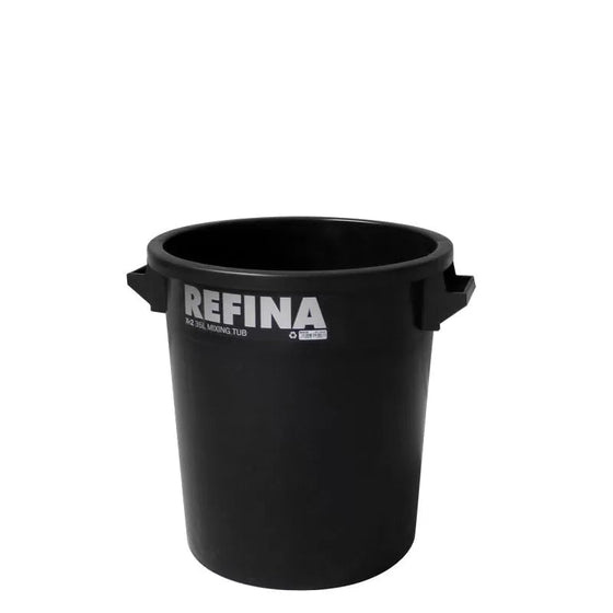 Refina X-2 Heavy-Duty Black Mixing Bucket (Single) – 35L, 50L or 75L