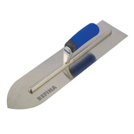 Refina 18" Stainless Steel Floor Finishing Trowel – Soft Grip Handle