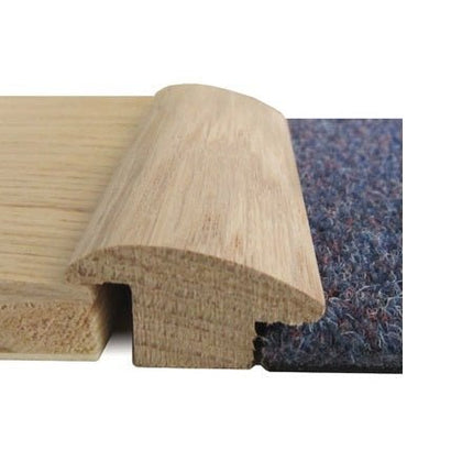 Wood To Carpet Reducer - Solid Oak Threshold - Wiltshire Wood Flooring Supplies