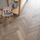 ZB101 Frozen Umber Herringbone (Price Per Pack) - Wiltshire Wood Flooring Supplies