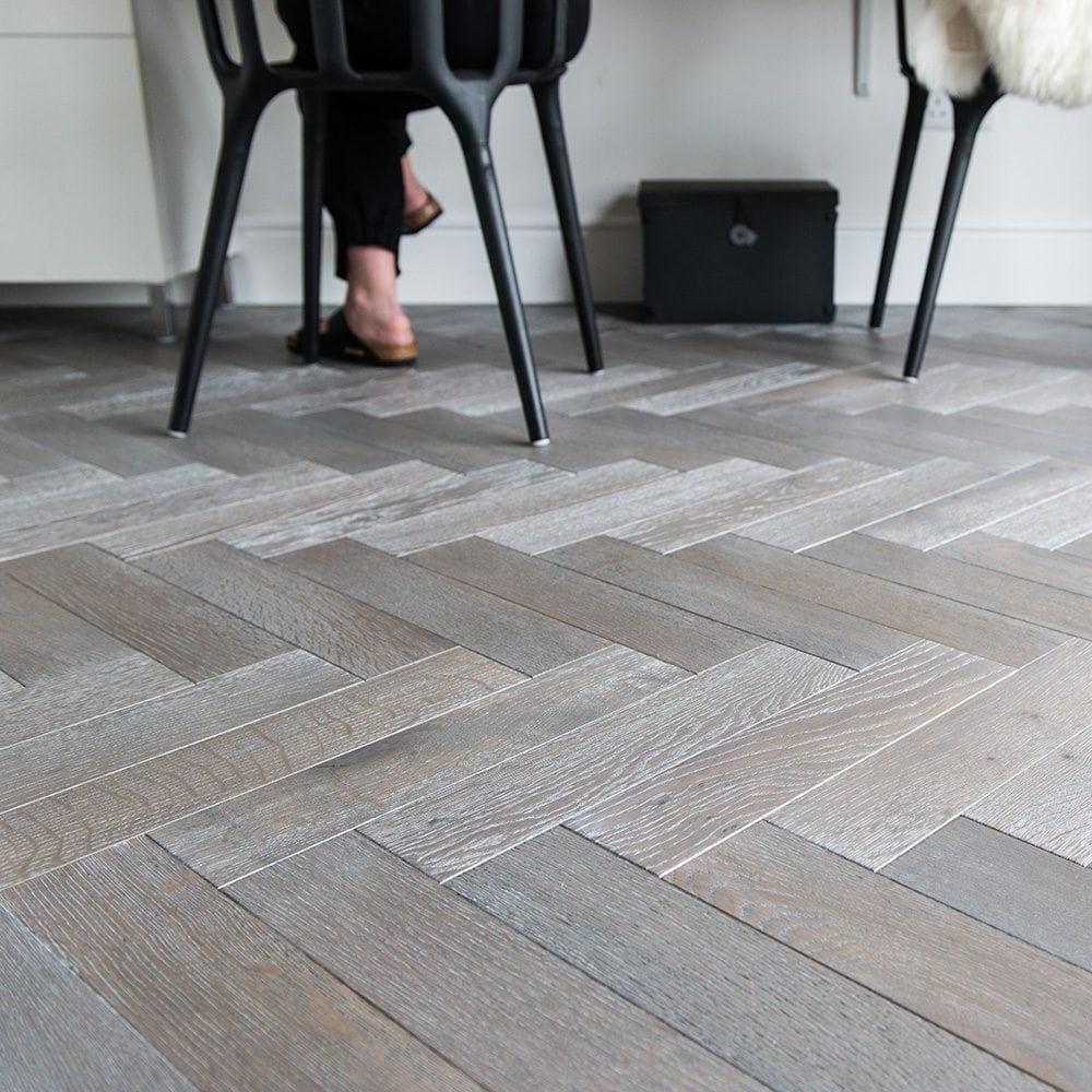 ZB103 Silver Haze Herringbone (Price Per Pack) - Wiltshire Wood Flooring Supplies