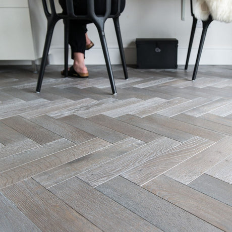 ZB103 Silver Haze Herringbone (Price Per Pack) - Wiltshire Wood Flooring Supplies